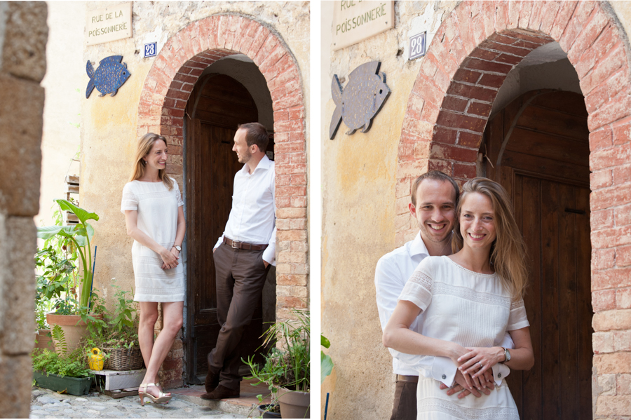 Portrait de couple à Biot près d' Antibes. Couple qui couple qui se promene - lors d'une session photo à Biot près d' Antibes.